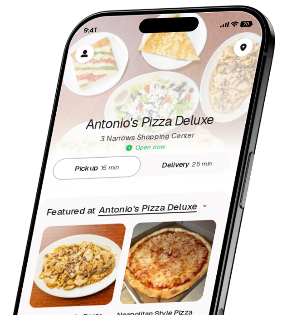 Antonio's Pizza Deluxe app preview